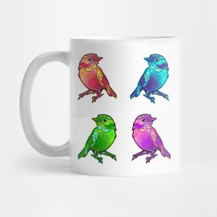 cute birds sticker pack collection Mug